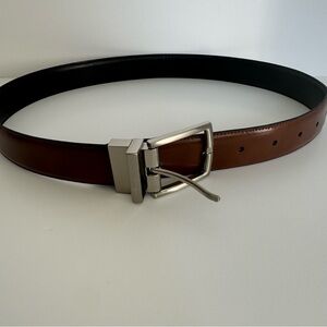 Brown Leather Belt, Size 26-28